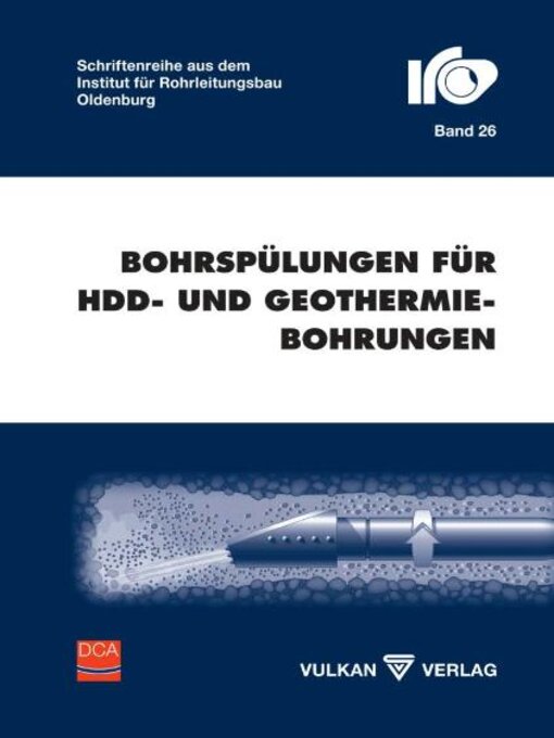 Title details for Bohrspülungen für HDD- und Geothermiebohrungen by Lasse Elbe - Wait list